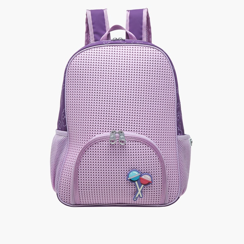 light_and_nine Backpack-With Jibbitz-2 Cmprt With Zipper Closure- (Eva) Purple \ 32X15X41 - Image 1
